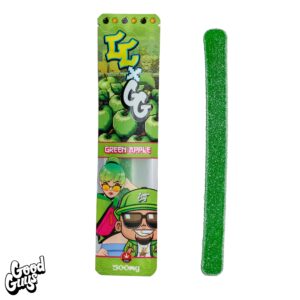 CANDYCARTEL-GREENAPPLE-2693 GOOD GUYS GUMMY STRIPS - Green Apple
