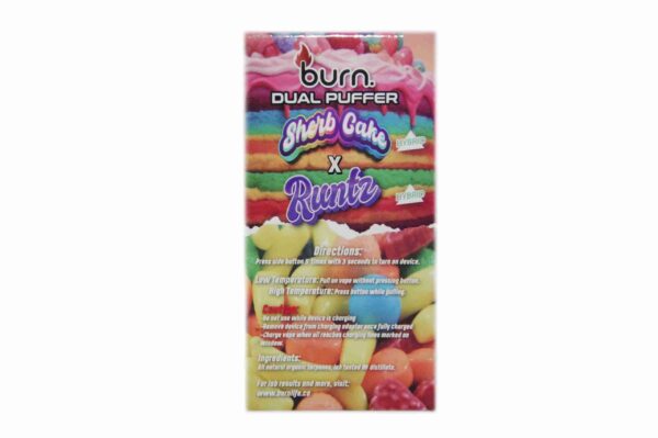 BURN 6 GRAM VAPE - Sherb Cake x Runtz