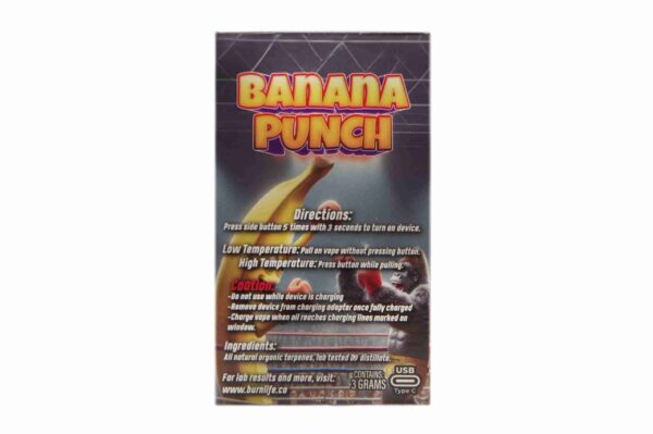 BURN 3 GRAM VAPE - Banana Punch