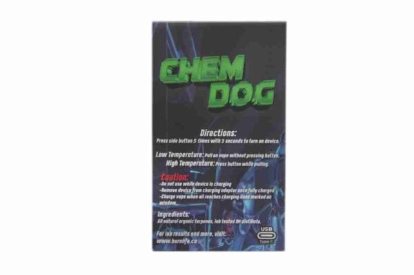 BURN 3 GRAM VAPE - Chemdog