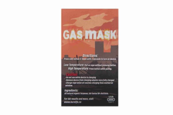 BURN 3 GRAM VAPE - Gas Mask