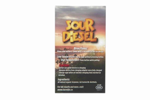 BURN 3 GRAM VAPE - Sour Diesel