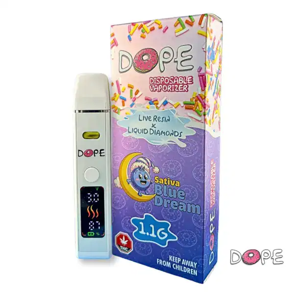 Copy of DOPE 1.1g Dispo Blue Dream DOPE 1 GRAM VAPE PEN - Blue Dream
