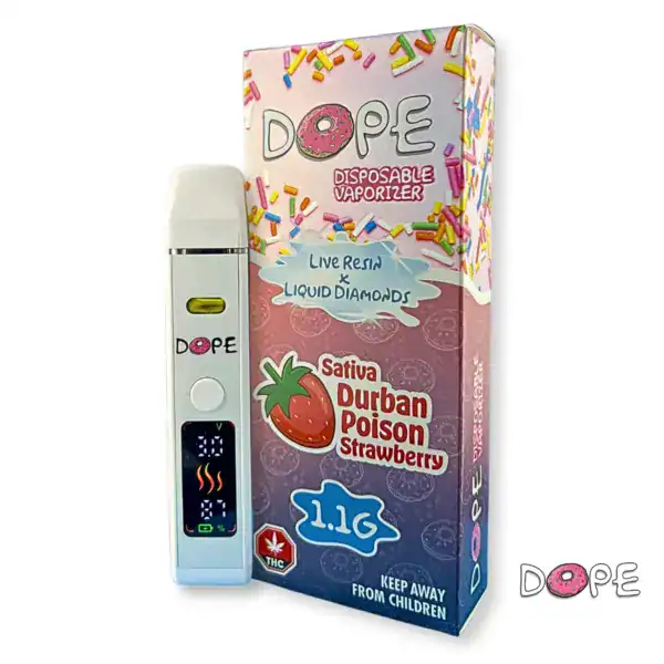 DOPE 1 GRAM VAPE PEN - Durban Poison Strawberry