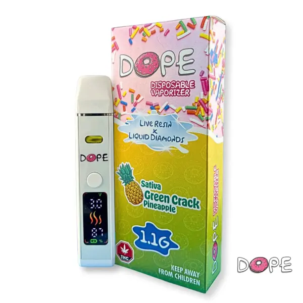 DOPE 1 GRAM VAPE PEN - Green Crack Pineapple