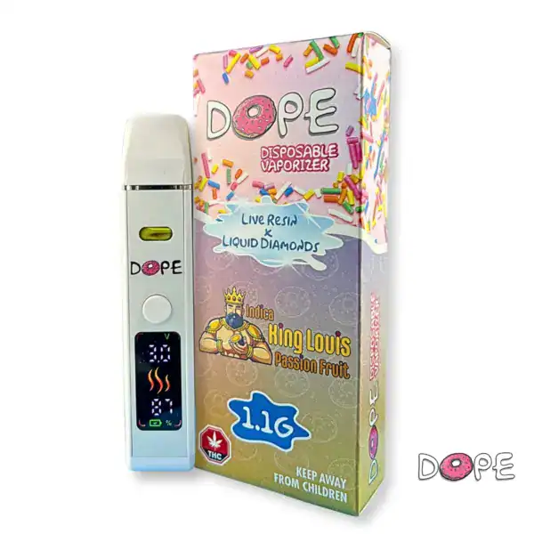 DOPE 1 GRAM VAPE PEN - King Louis Passion Fruit