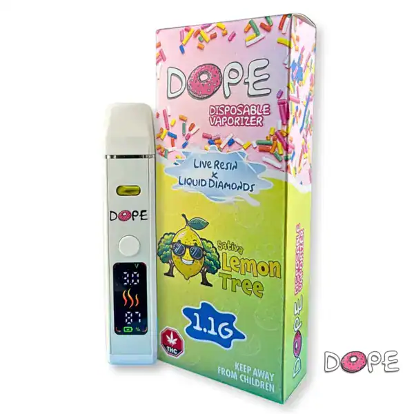 Copy of DOPE 1.1g Dispo Lemon Tree DOPE 1 GRAM VAPE PEN - Lemon Tree