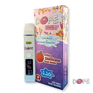 Copy of DOPE 1.1g Dispo Slurricane Sour Apple DOPE 1 GRAM VAPE PEN - Slurricane Sour Apple