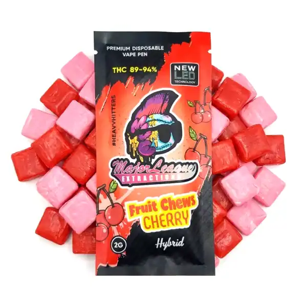 Weed-Market-Major-League-Extractions-2g-Vape-Fruit-Chews-Cherry-600x600 MAJOR LEAGUE 2 GRAM VAPE - Fruit Chews Cherry