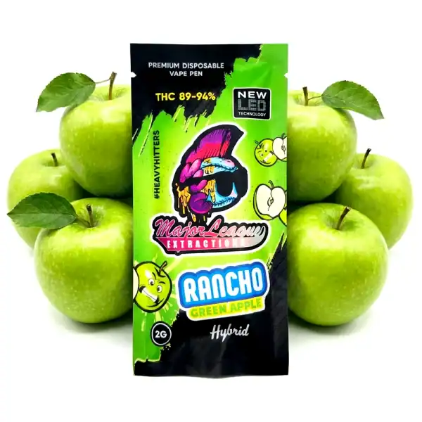 MAJOR LEAGUE 2 GRAM VAPE - Rancho Green Apple